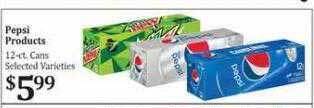 Rosauers Pepsi products offer