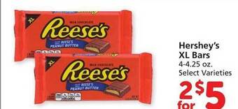 Vons Hershey's xl bars offer