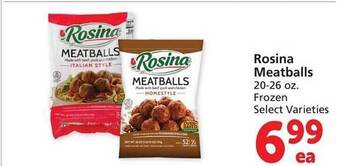 Vons Rosina meatballs offer