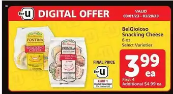 Vons Belgioioso snacking cheese offer