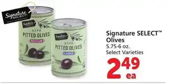 Vons Signature select olives offer