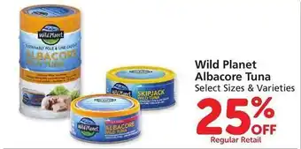 Vons Wild planet albacore tuna offer