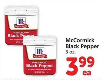 Vons Mccormick black pepper offer