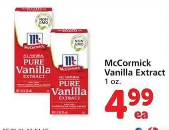 Vons Mccormick vanilla extract offer