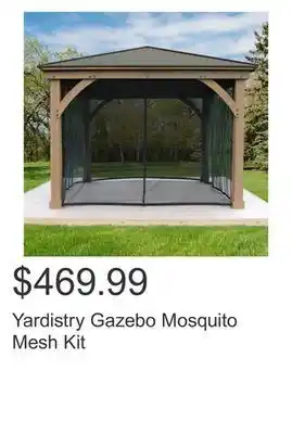 Costco Yardistry gazebo mosquito mesh kit offer