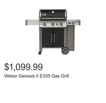 Costco Weber genesis ii e335 gas grill offer