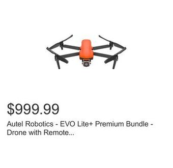 Costco Autel robotics - evo lite+ premium bundle - drone with remote controller (android and ios compatible) - orange offer