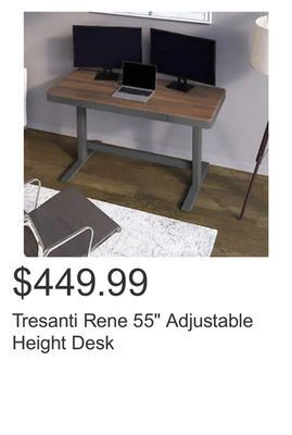 Costco Tresanti rene 55" adjustable height desk offer