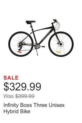 Costco Infinity boss three unisex hybrid bike offer