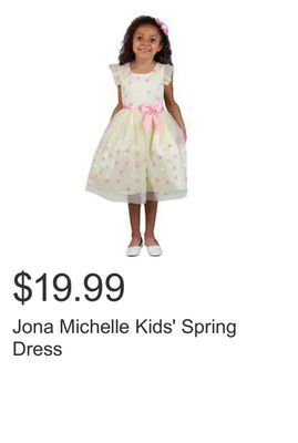 Costco Jona michelle kids' spring dress offer