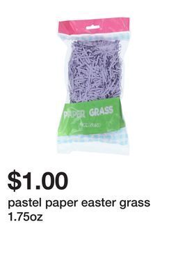 Five Below Pastel paper easter grass 1.75oz offer