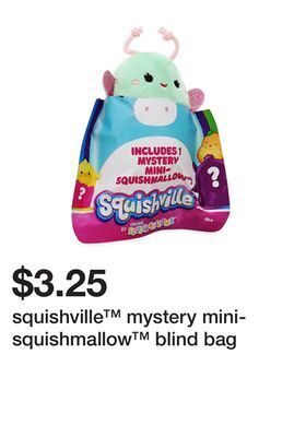 Five Below Squishville™ mystery mini-squishmallow™ blind bag offer