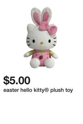 Five Below Easter hello kitty® plush toy offer