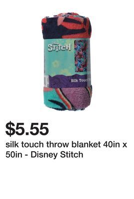 Five Below Silk touch throw blanket 40in x 50in - disney stitch offer