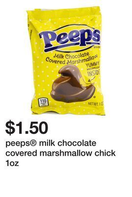 Five Below Peeps® milk chocolate covered marshmallow chick 1oz offer