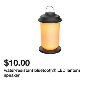 Five Below Water-resistant bluetooth® led lantern speaker offer