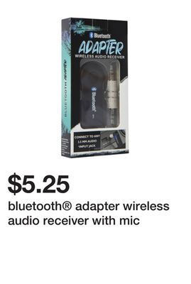 Five Below Bluetooth® adapter wireless audio receiver with mic offer