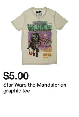 Five Below Star wars the mandalorian graphic tee offer