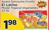 Presidente El latino mixed tropical vegetables offer