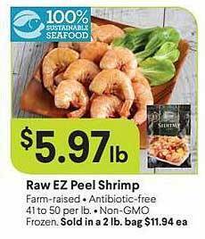Nob Hill Raw ez peel shrimp offer