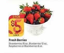 Nob Hill Fresh berries offer