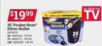 Ace Hardware 25' pocket hose silver bullet offer