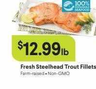 Bel Air Markets Fresh steelhead trout fillets offer