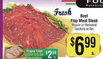 Big Saver Foods Beef flap meat steak offer