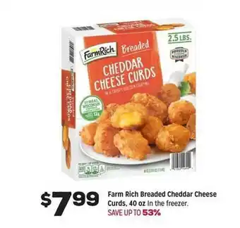 Grocery Outlet Farm rich breaded cheddar cheese curds offer