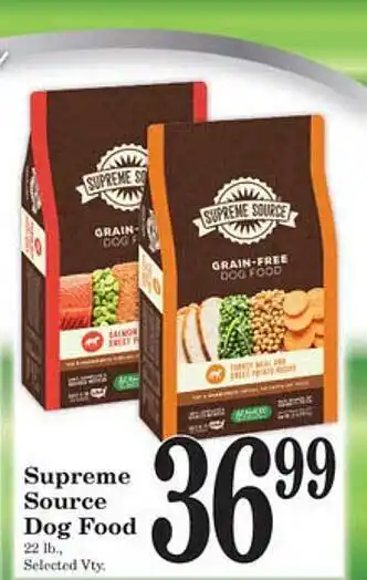 Harvest Foods Supreme source dog food offer