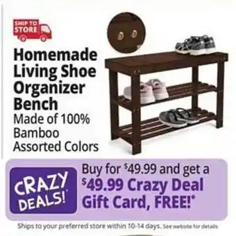 Ocean State Job Lot Homemade living shoe organizer bench offer