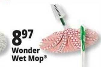 Ocean State Job Lot Wonder wet mop offer