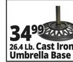 Ocean State Job Lot 26.4 lb. cast iron umbrella base offer