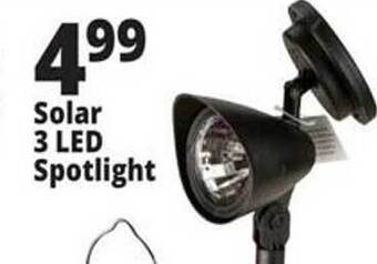 Ocean State Job Lot Solar 3 led spotlight offer