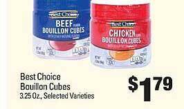IGA Best choice bouillon cubes offer