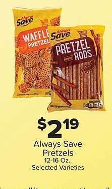 IGA Always save pretzels offer