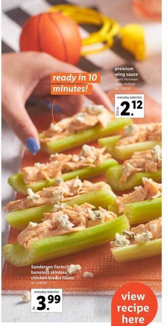 Lidl Sanderson farms boneless skinless chicken breast fillets offer
