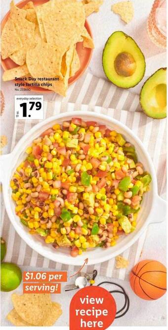 Lidl Snack day restaurant style tortilla chips offer