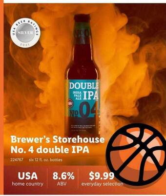 Lidl Brewer's storehouse no. 4 double ipa offer