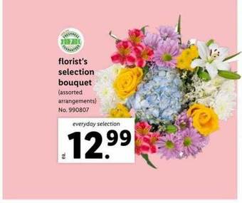 Lidl Florist's selection bouquet offer