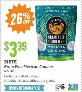 Siete grain free mexican cookies