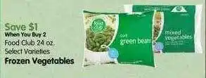 Maceys Food club frozen vegetables offer