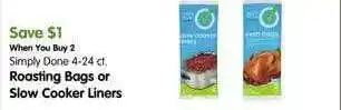 Maceys Simply done roasting bags or slow cooker liners offer
