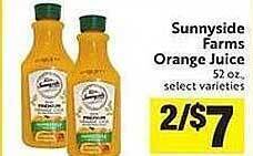 Save Mart Sunnyside farms orange juice offer