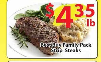 Wholesale Food Outlet Best buy family pack strip steaks offer