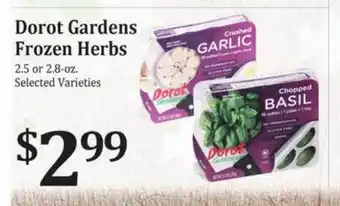 Rosauers Dorot gardens frozen herbs offer
