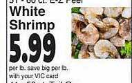 Harris Teeter White shrimp offer