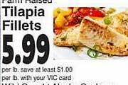 Harris Teeter Tilapia fillets offer