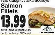 Harris Teeter Salmon fillets offer