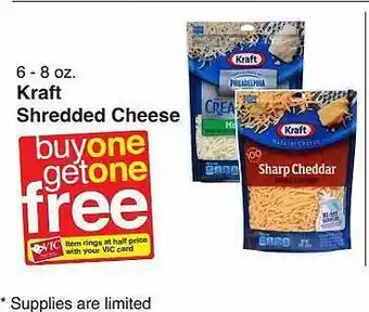 Harris Teeter Kraft shredded cheese offer